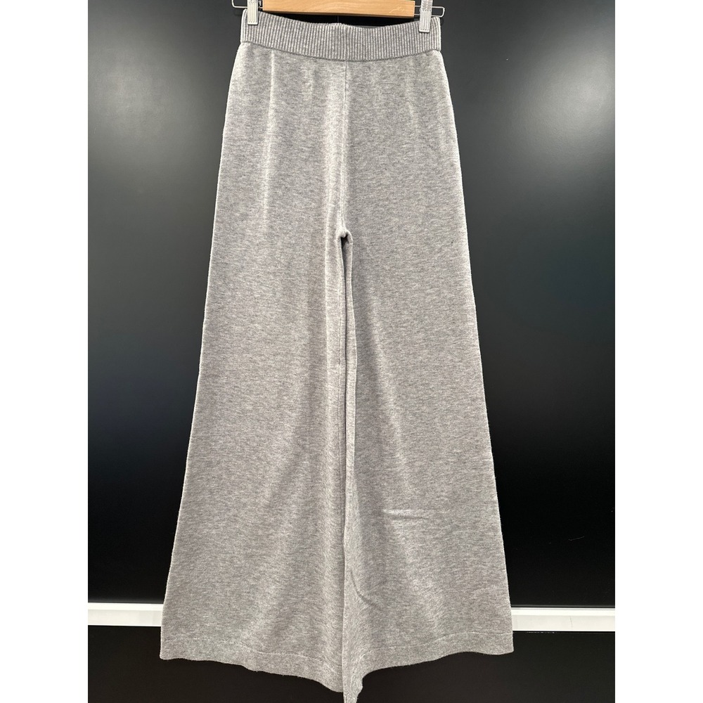 Sincerely Jules Heather Gray Knit Wide Leg Pants Size M ST23695-SET Loungewear